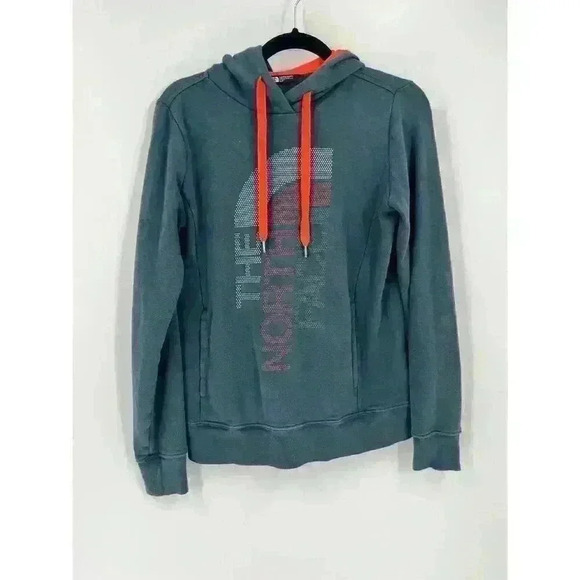 The North Face Women's Hoodie Size Small Red White Blue Drawstring Outdoor - Picture 2 of 7